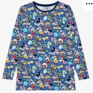Dark Blue Disney Mickey's Clubhouse Men's Long Sleeve Pajama Top | XL